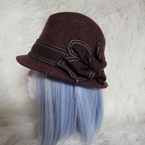 Brown Wool Bucket Hat NWOT - Picture 2 of 7